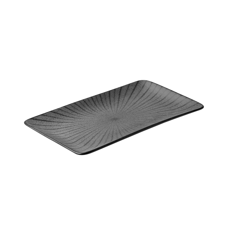 estia Πιατέλα Σερβιρίσματος Πορσελάνης Nordic Grey Estia 31x21εκ. 07-15770 (Υλικό: Πορσελάνη, Χρώμα: Γκρι) - estia - 07-15770