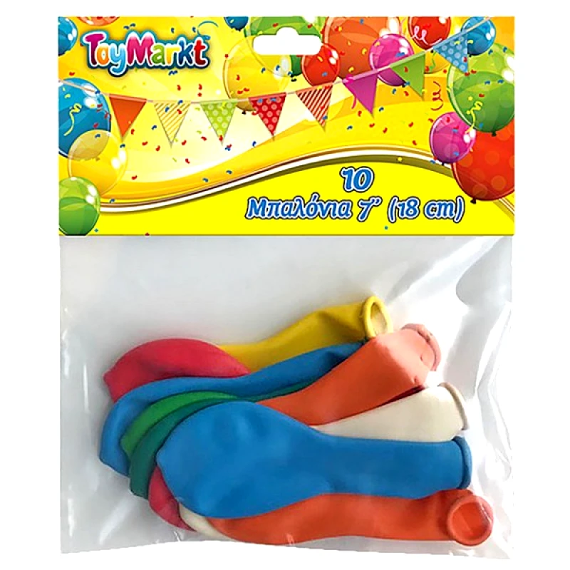 Toy Markt Μπαλόνια Σετ 10τμχ 17εκ. Toy Markt 71-79 - Toy Markt - 71-79