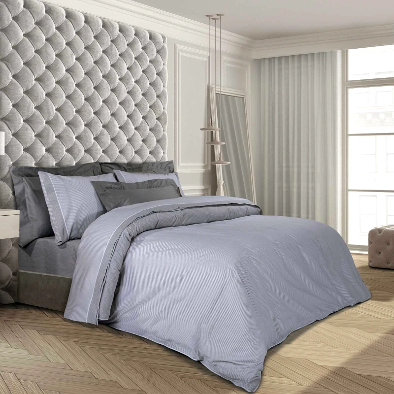 Greenwich Polo Club Σετ Παπλωματοθήκη Polycotton King 240x260εκ. Essential 2167 Γκρι-Λευκή Greenwich Polo Club (Χρώμα: Λευκό, Ύφασμα: 70% Βαμβάκι-30% Polyester, Μέγεθος: King Size) - Greenwich Polo Club - 206000302167