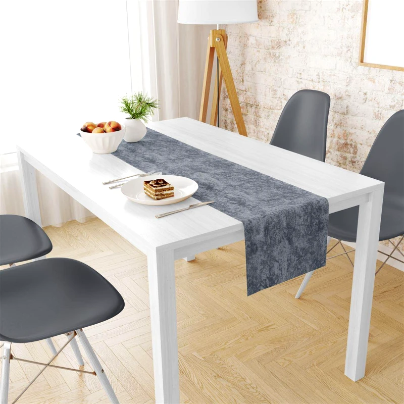 DimCol Runner Μονόχρωμο Polycotton Αλέκιαστo 40x180εκ. Panama Shadow Dark Grey DimCol (Χρώμα: Γκρι, Ύφασμα: 70% Βαμβάκι-30% Polyester) - DimCol - 33333355001