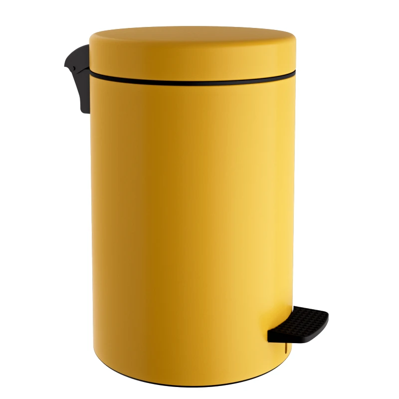 Pam & Co Καλάθι Απορριμμάτων 12lit Matt Yellow 25x40εκ. Pam & Co 12-090-603 (Χρώμα: Κίτρινο , Υλικό: Χάλυβας ) - Pam & Co - 12-090-603
