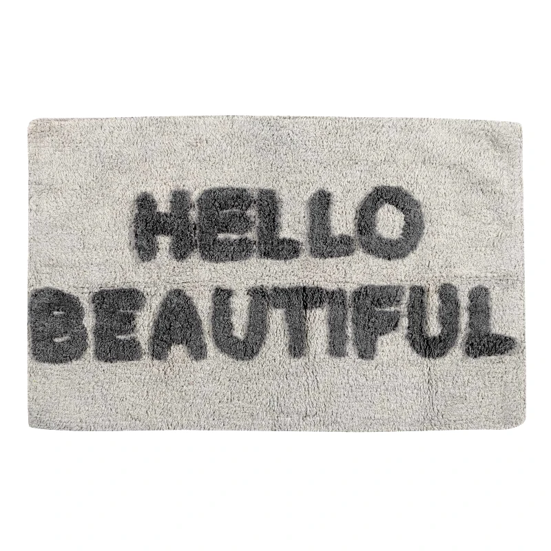 Das Home Ταπέτο Μπάνιου Βαμβακερό 50x80εκ. Bathmats 0673 Γκρι Das Home (Ύφασμα: Βαμβάκι 100%, Χρώμα: Γκρι) - Das Home - 420750800673