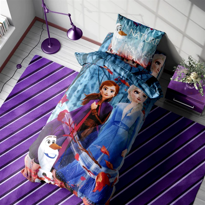 Disney Σετ Σεντόνια 4τμχ Βαμβακερά Μονά 160x240εκ. Frozen 884 Digital Print Disney Dimcol (Ύφασμα: Βαμβάκι 100%, Τύπος κατωσέντονου: Χωρίς Λάστιχο) - Disney - 44162323001