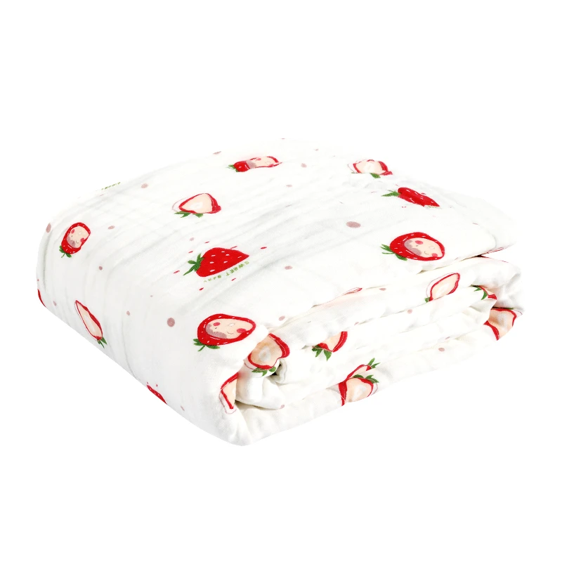 Das Baby Κουβέρτα Κούνιας 105x150εκ. Μουσελίνα Relax 6621 Λευκή-Κόκκινη Das Baby (Ύφασμα: Βαμβάκι 100%, Χρώμα: Λευκό) - Das Baby - 620515006621