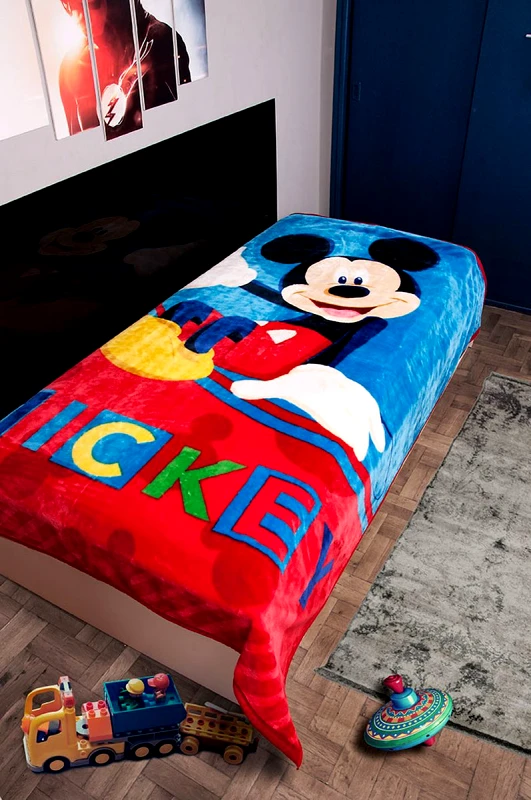 Disney Κουβέρτα Μονή Βελουτέ 160x220εκ. Mickey 561 Disney Dimcol (Ύφασμα: Polyester, Χρώμα: Μπλε) - Disney - 2520225601056199