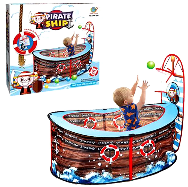 Toy Markt Πισίνα-Μπασκέτα Φ125εκ. Πειρατικό Καράβι Σε Κουτί 36x12x35εκ. Toy Markt 71-3110 - Toy Markt - 71-3110
