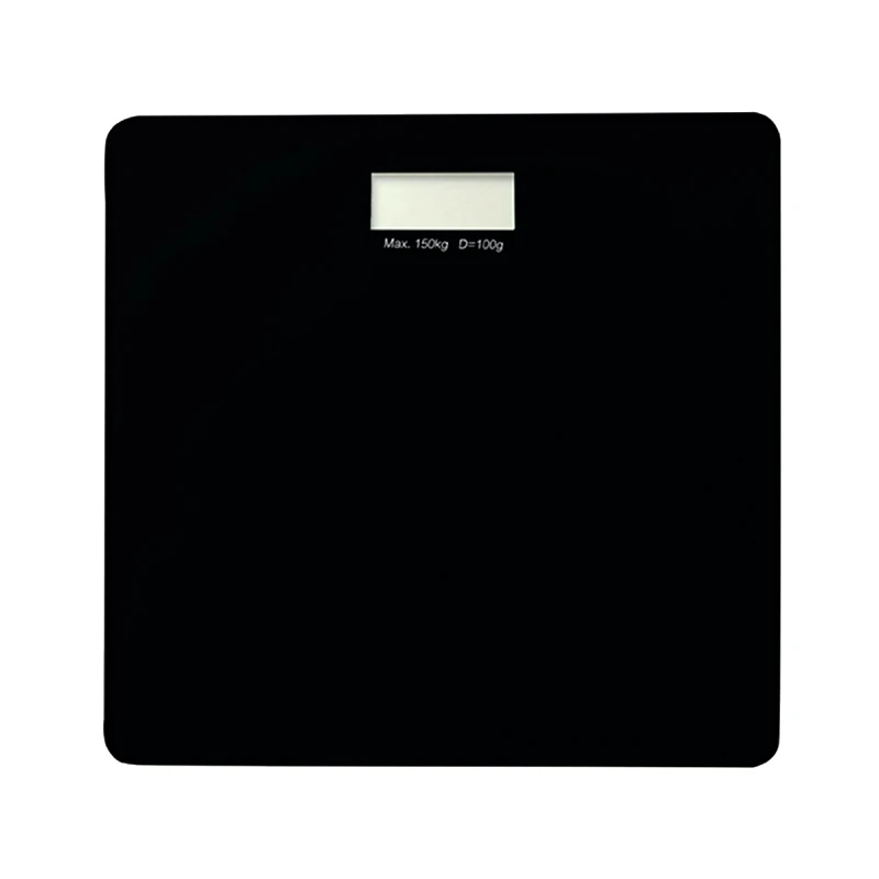 estia Ζυγαριά Μπάνιου Ψηφιακή Γυάλινη Μαύρη Estia 28x28x2εκ. 02-8819 (Υλικό: Γυαλί, Χρώμα: Μαύρο) - estia - 02-8819