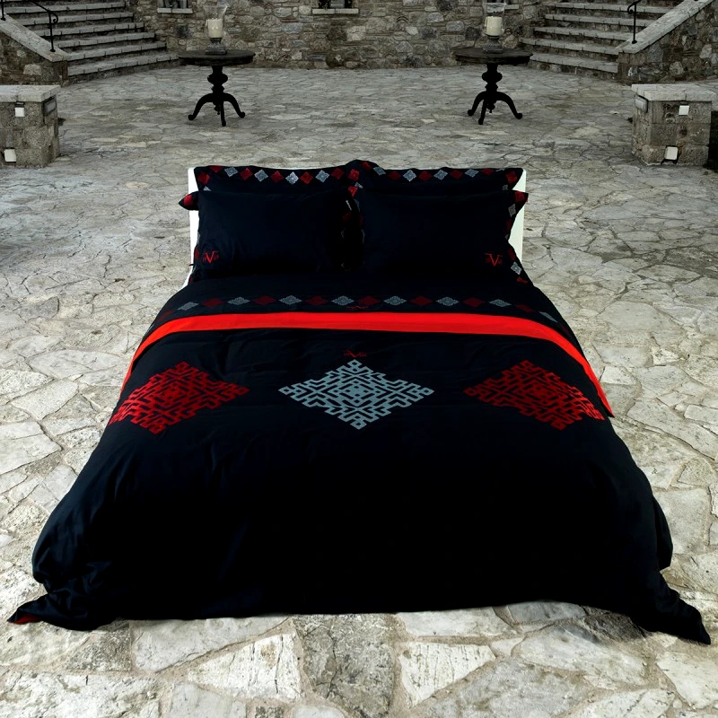 V19 69 Σετ Παπλωματοθήκη Βαμβακοσατέν King 230x250εκ. Imperia Red 19V69 (Ύφασμα: Βαμβακοσατέν, Μέγεθος: King Size) - V19 69 - 5206864013650