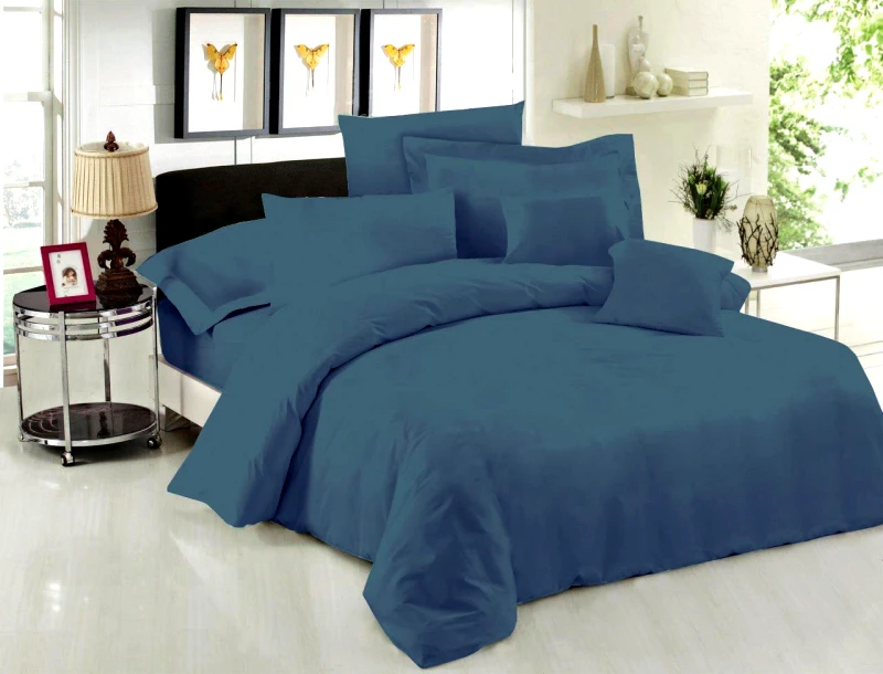 Le Blanc Σεντόνι Μεμονωμένο Polycotton Υπέρδιπλο 245x270εκ. Dusty Blue Le Blanc 7009125-13 (Τύπος κατωσέντονου: Χωρίς Λάστιχο, Ύφασμα: 50% Cotton-50% Polyester, Χρώμα: Μπλε, Μέγεθος: Υπέρδιπλα) - Le Blanc - 7009125-13