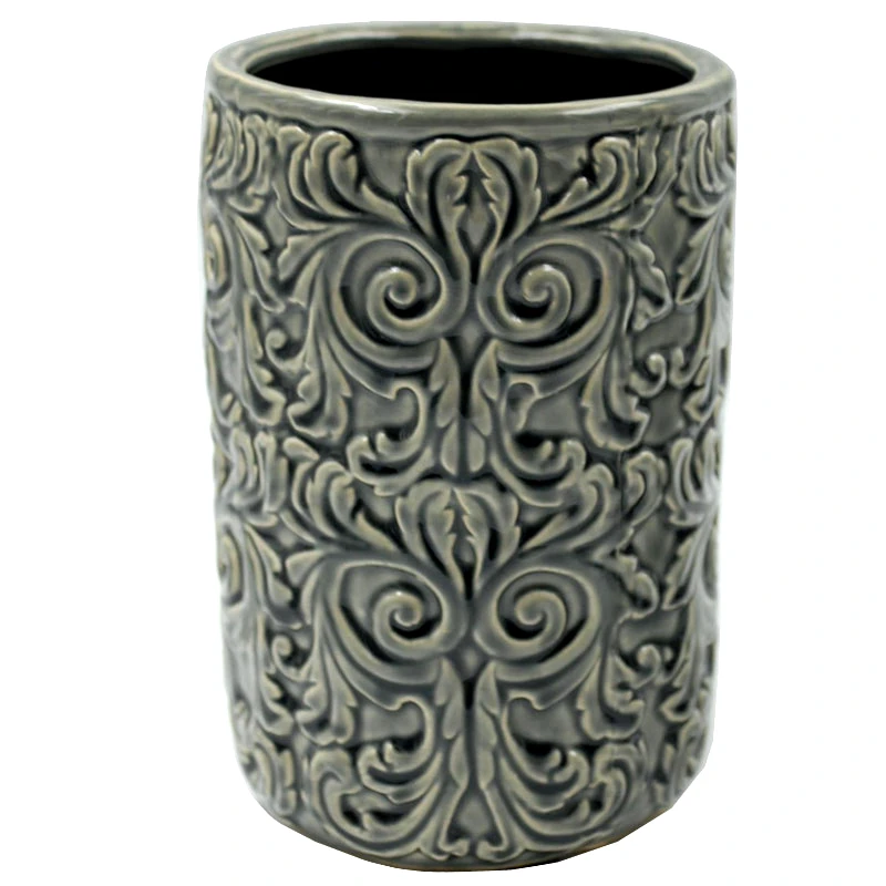 Royal Art Collection Βάζο Κεραμικό Γκρι Royal Art 21,5εκ. STA72232 (Υλικό: Κεραμικό, Χρώμα: Γκρι) - Royal Art Collection - STA72232