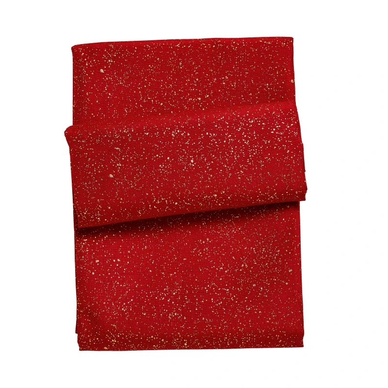 Das Home Χριστουγεννιάτικο Runner Polyester 45x140εκ. Christmas 0716 Κόκκινο-Χρυσό Das Home (Ύφασμα: Polyester, Χρώμα: Κόκκινο) - Das Home - 427401400716