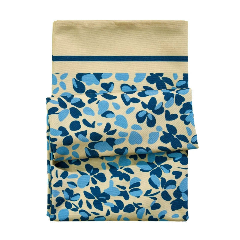 Das Home Τραπεζομάντηλο Polycotton 140x180εκ. Kitchen 0723 Μπεζ-Μπλε Das Home (Χρώμα: Μπλε, Ύφασμα: 70% Πολυεστέρας-30% Βαμβάκι) - Das Home - 426214100723