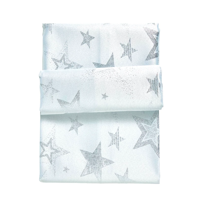 Das Home Χριστουγεννιάτικο Τραπεζομάντηλο Polyester 140x220εκ. Christmas 0719 Ασημί-Ιβουάρ Das Home (Ύφασμα: Polyester, Χρώμα: Ιβουάρ) - Das Home - 426414150719