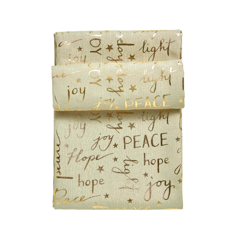 Das Home Χριστουγεννιάτικο Runner Polyester 45x140εκ. Christmas 0715 Μπεζ-Χρυσό Das Home (Ύφασμα: Polyester, Χρώμα: Μπεζ) - Das Home - 427401400715