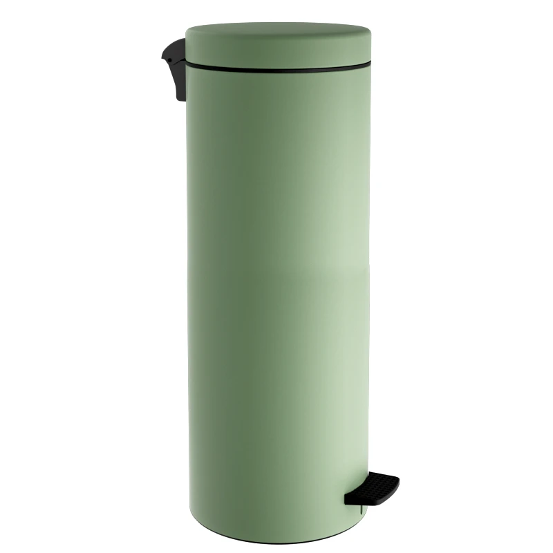 Pam & Co Καλάθι Απορριμμάτων 30lt Soft Close Ανοξείδωτο Matt Mint Pam & Co Φ25x65εκ. 2565-903 (Υλικό: Ανοξείδωτο, Χρώμα: Μέντα) - Pam & Co - 2565-903