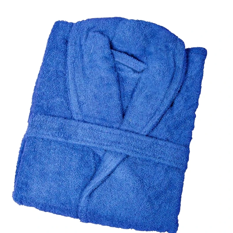 Sb home Μπουρνούζι Ενηλίκων Με Γιακά Βαμβακερό Medium Daily Blue Sb home (Ύφασμα: Βαμβάκι 100%, Χρώμα: Μπλε, Μέγεθος: Medium) - Sb home - 5206864072077
