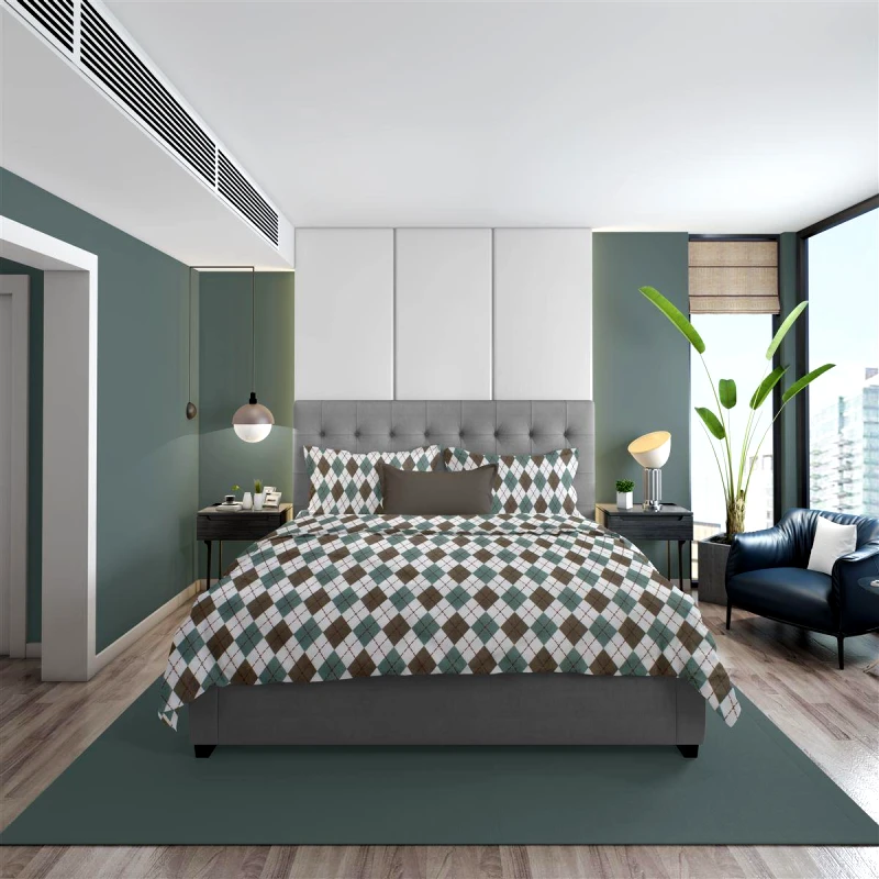DimCol Παπλωματοθήκη Φανελένια Υπέρδιπλη 220x240εκ. Diamond 329 Petrol DimCol (Ύφασμα: Φανέλα, Χρώμα: Πετρόλ , Μέγεθος: Υπέρδιπλα) - DimCol - 33210824003
