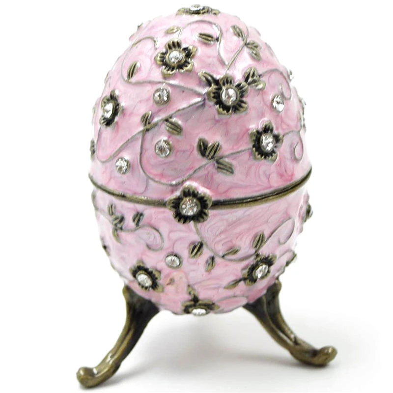 Royal Art Collection Διακοσμητικό Κουτάκι Μινιατούρα Αυγό Ροζ Με Σμάλτο & Στρας Royal Art 10εκ. BOS5659P (Χρώμα: Ροζ) - Royal Art Collection - BOS5659P