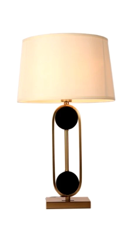 PAPADIMITRIOU INTERIOR PAPSHOP Φωτιστικό Επιτραπέζιο Μεταλλικό-Γυάλινο Χρυσό-Μαύρο-Μπεζ PAPSHOP 40x69εκ. ZY32 (Υλικό: Μεταλλικό, Χρώμα: Μαύρο) - PAPADIMITRIOU INTERIOR PAPSHOP - ZY32