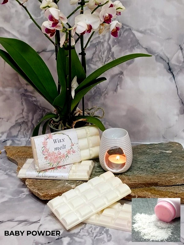 24home.gr Wax Melts Κερί Σόγιας 100gr Με Άρωμα Baby Powder 24102 - 24home.gr - 24102