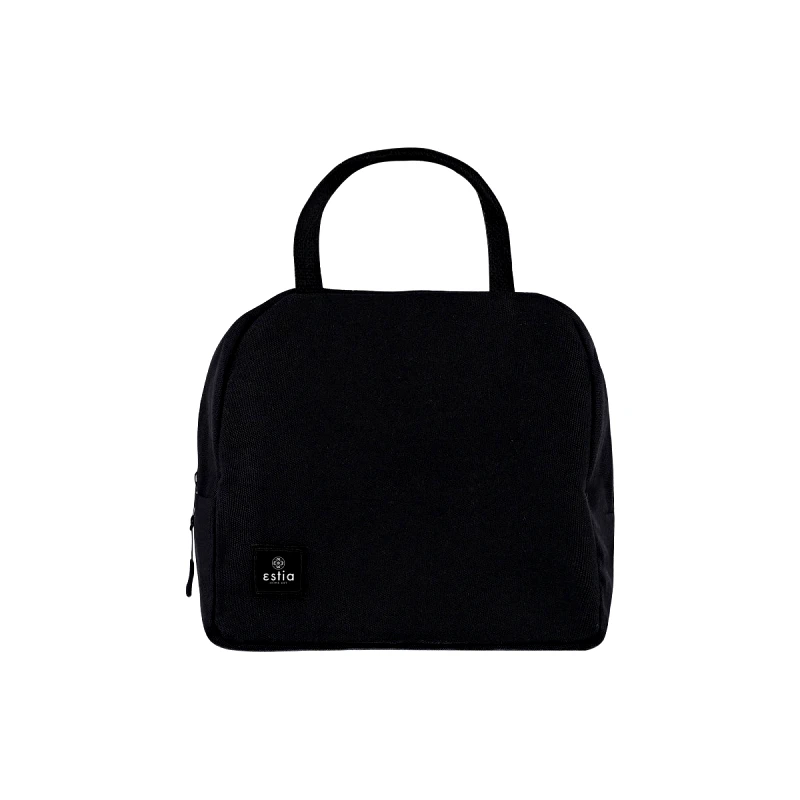 estia Τσάντα Φαγητού Ισοθερμική Βαμβακερή Midnight Black Estia 6ltr-24x11,5x20εκ. 01-17064 (Χρώμα: Μαύρο) - estia - 01-17064