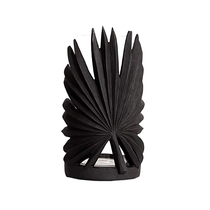 Art Et Lumiere Κηροπήγιο Κεραμικό Μαύρο Art Et Lumiere Φ14,5x23,5εκ. 25032 (Υλικό: Κεραμικό, Χρώμα: Μαύρο) - Art Et Lumiere - lumiere_25032