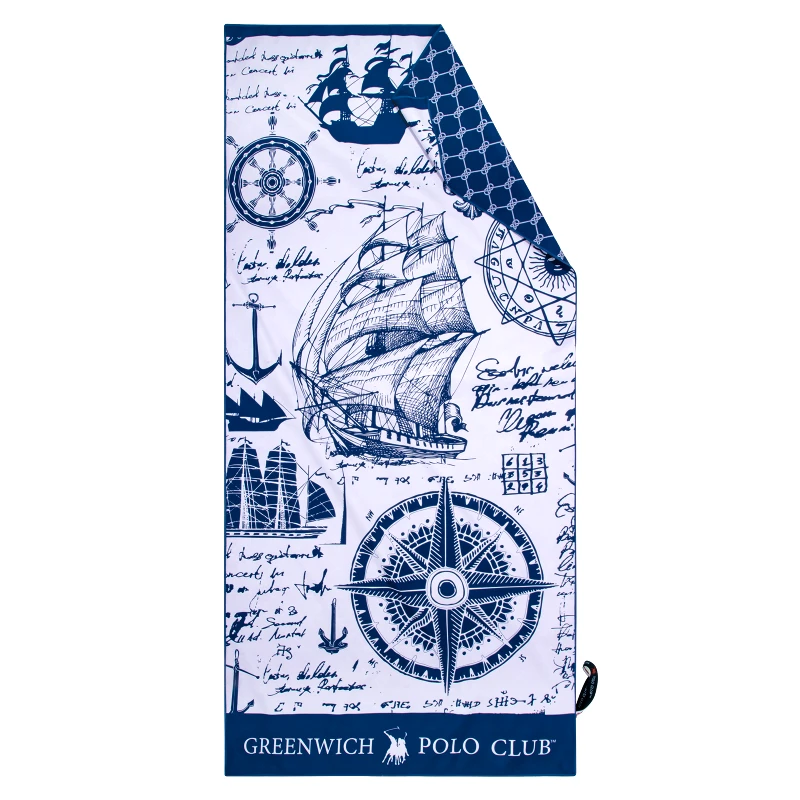 Greenwich Polo Club Πετσέτα Θαλάσσης Microfiber 80x170εκ. Essential 3909 Μπλε-Σπαγγί Greenwich Polo Club (Ύφασμα: Microfiber, Χρώμα: Μπλε) - Greenwich Polo Club - 267801703909