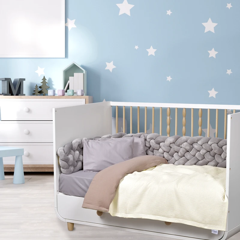 Das Baby Κουβέρτα Βαμβακερή Κούνιας 110x150εκ. Relax 4881 Ιβουάρ-Σπαγγί Das Baby (Ύφασμα: Βαμβάκι 100%, Χρώμα: Ιβουάρ) - Das Baby - 620515004881