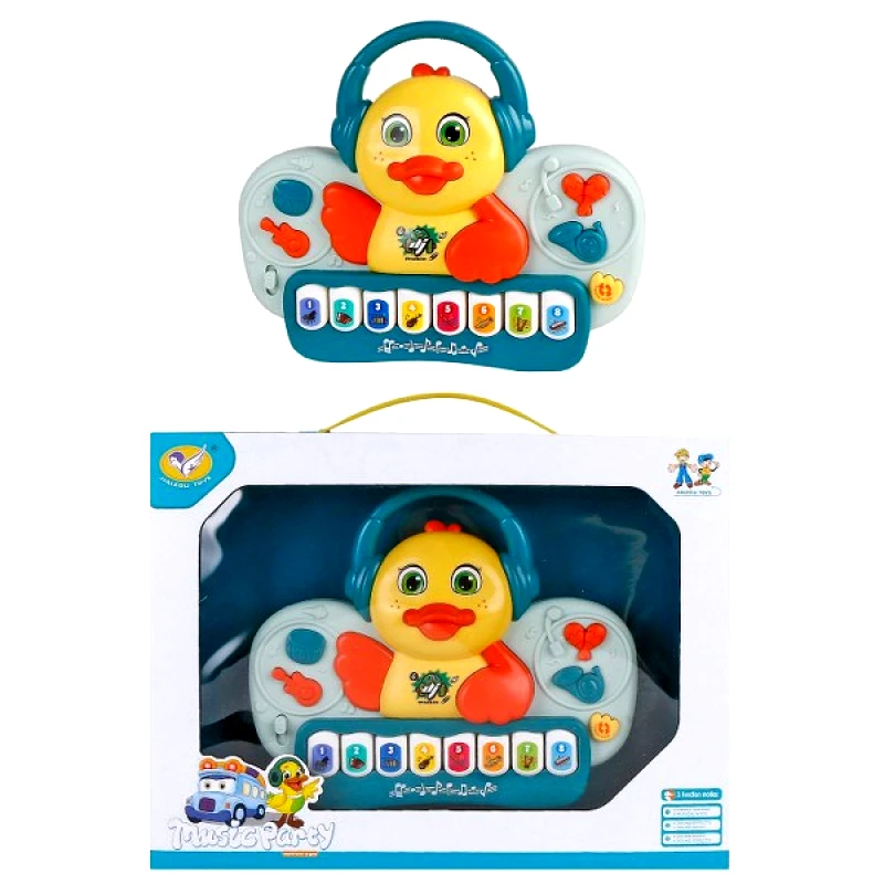 Toy Markt Πιανάκι Παπάκι Με Ακουστικά 27x5x21εκ. Toy Markt 76-151 - Toy Markt - 76-151