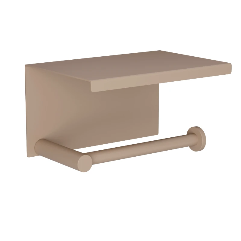 Pam & Co Χαρτοθήκη Με Καπάκι Ανοξείδωτη Matt Beige Pam & Co 16x11x9εκ. 108-103 (Υλικό: Ανοξείδωτο, Χρώμα: Μπεζ) - Pam & Co - 108-103