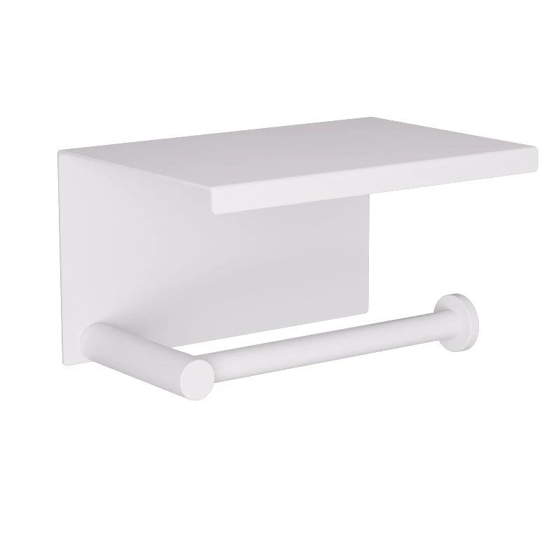 Pam & Co Χαρτοθήκη Με Καπάκι Ανοξείδωτη Matt White Pam & Co 16x11x9εκ. 108-033 (Υλικό: Ανοξείδωτο, Χρώμα: Λευκό) - Pam & Co - 108-033