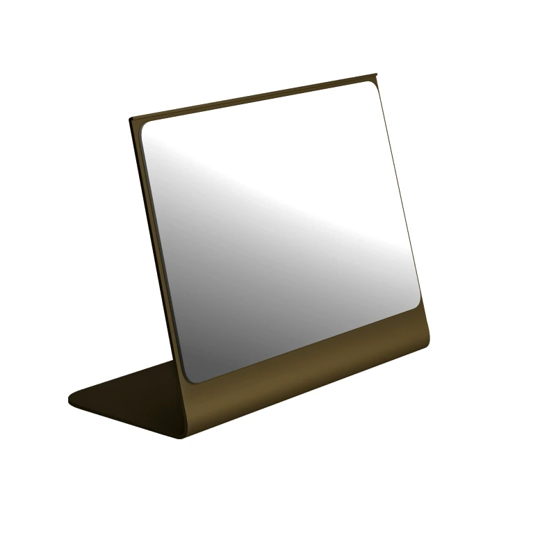Pam & Co Καθρέπτης Επιτραπέζιος Ανοξείδωτος Matt Light Bronze Pam & Co 20x10x18εκ. 2015-963 (Υλικό: Ανοξείδωτο, Χρώμα: Μπρονζέ) - Pam & Co - 2015-963