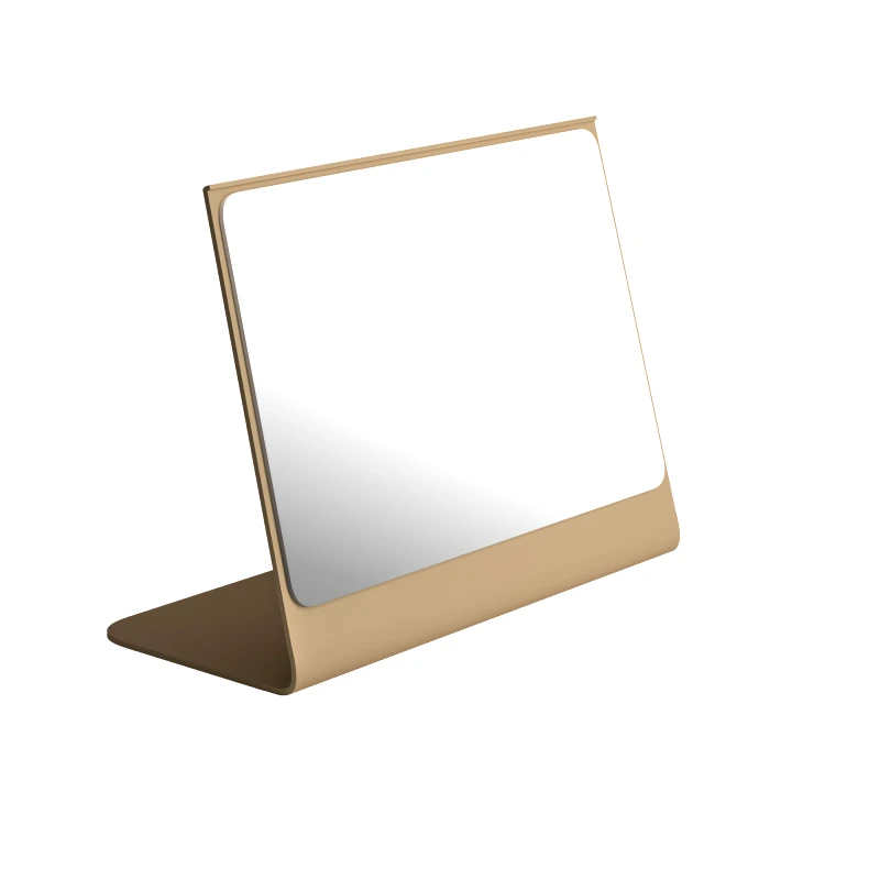 Pam & Co Καθρέπτης Επιτραπέζιος Ανοξείδωτος Matt Beige Pam & Co 20x10x18εκ. 2015-103 (Υλικό: Ανοξείδωτο, Χρώμα: Μπεζ) - Pam & Co - 2015-103