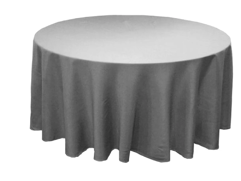 OEM Τραπεζομάντηλο Ροτόντα Φ300εκ. Polyester Plain Line Silver (Σετ 6 Τεμάχια) (Ύφασμα: Polyester, Χρώμα: Γκρι) - OEM - 5201847012446-1