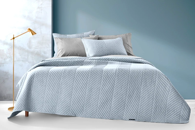 Guy Laroche Σετ Κουβερλί Microfiber Υπέρδιπλο 220x240εκ. Bone Blue Guy Laroche (Ύφασμα: Microfiber, Χρώμα: Μπλε, Μέγεθος: Υπέρδιπλα) - Guy Laroche - 5206480652738