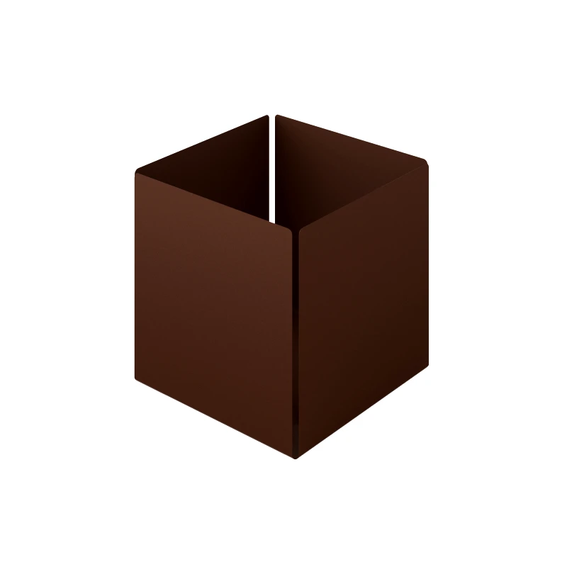 Pam & Co Θήκη Οργάνωσης Ανοξείδωτη Matt Wenge Pam & Co 13x13x13εκ. 118-943 (Υλικό: Ανοξείδωτο, Χρώμα: Wenge) - Pam & Co - 118-943