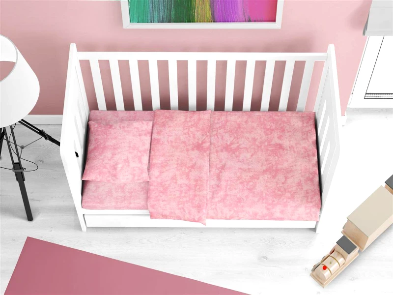 DimCol Παπλωματοθήκη Βαμβακερή Κούνιας Premium Shadow 617 120X160 Pink DimCol (Ύφασμα: Βαμβάκι 100%, Χρώμα: Ροζ, Μέγεθος: Κούνιας) - DimCol - 31130821004