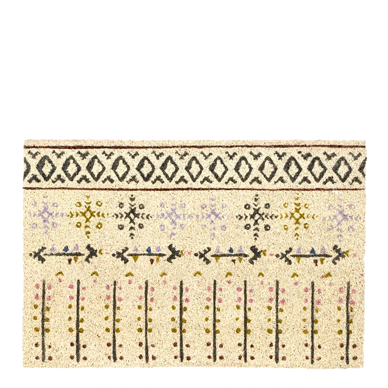 MSA DECORATION Πατάκι Εισόδου Κοκοφοίνικα Εκρού-Πράσινο 60x40εκ. MSA 20-27-067 (Χρώμα: Εκρού , Υλικό: Κοκοφοίνικας) - MSA DECORATION - 20-27-067