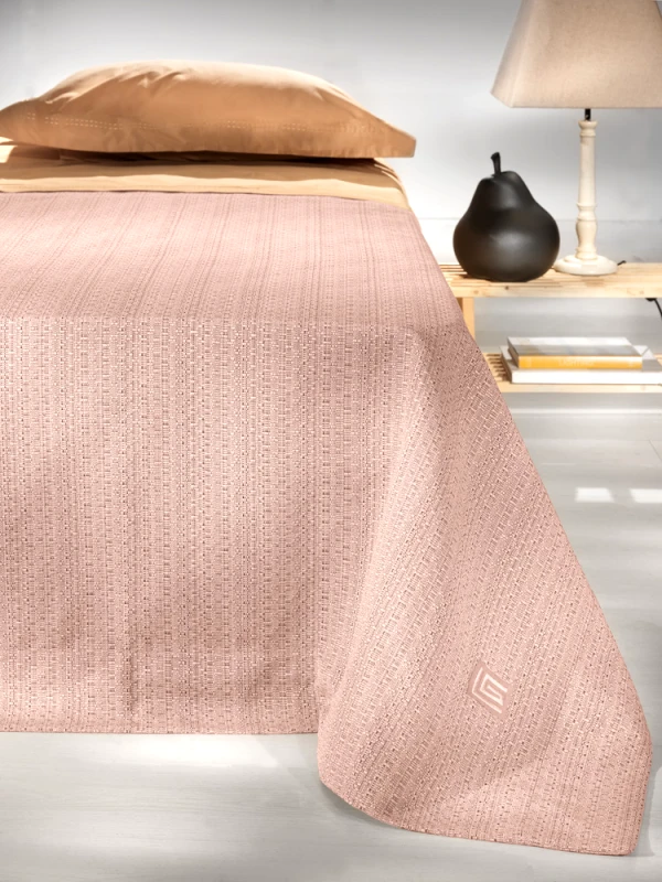 Guy Laroche Κουβέρτα Βαμβακερή King Pietra Pink 240x250εκ. Guy Laroche (Ύφασμα: Βαμβάκι 100%, Χρώμα: Ροζ, Μέγεθος: King Size) - Guy Laroche - 5206480294129