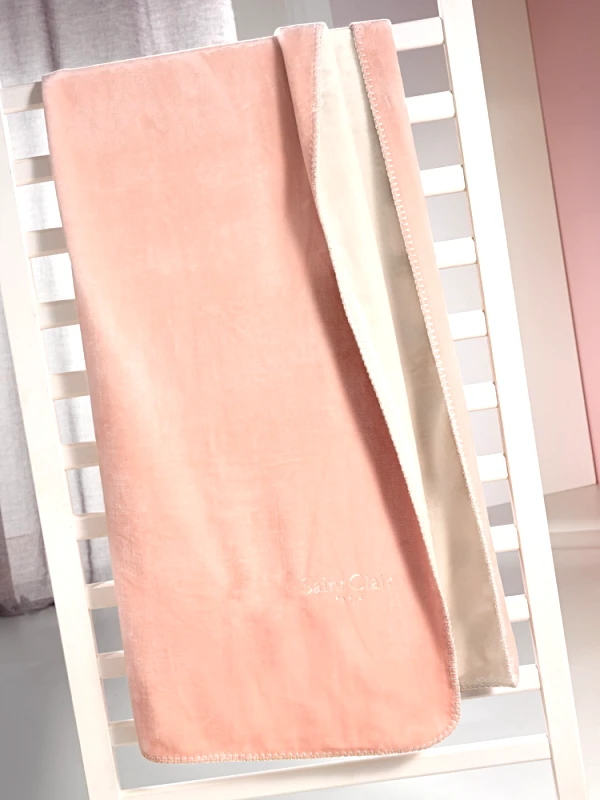 Saint Clair Κουβέρτα Ακρυλική Μονή Tresor Pinky 160x220εκ. Saint Clair (Ύφασμα: Ακρυλικό, Χρώμα: Ροζ) - Saint Clair - 5206480430602