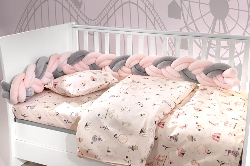 Saint Clair Πάντα Κούνιας Polyester 200x20εκ. Girl Saint Clair (Ύφασμα: Polyester, Χρώμα: Ροζ) - Saint Clair - 5206480546235