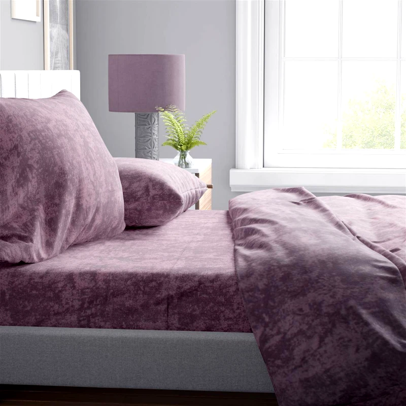 DimCol Σεντόνι Μεμονωμένο Polycotton King 240x270εκ. Shadow 19 Lilac DimCol (Τύπος κατωσέντονου: Χωρίς Λάστιχο, Χρώμα: Λιλά, Ύφασμα: 70% Βαμβάκι-30% Polyester, Μέγεθος: King Size) - DimCol - 33332025009