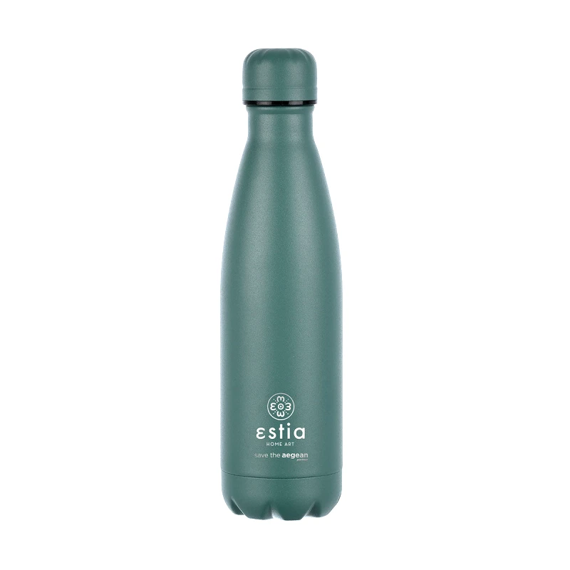 estia Θερμός-Μπουκάλι Ανοξείδωτο Flask Lite Save The Aegean Forest Spirit Estia 500ml-7x7x26,6εκ. 01-18061 (Υλικό: Ανοξείδωτο) - estia - 01-18061