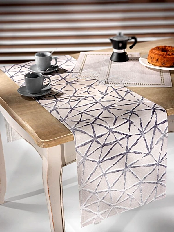 Saint Clair Σουπλά 2 Όψεων Polyester 3004 Beige Laser Cut 45x33εκ. Saint Clair (Σετ 4 Τεμάχια) (Ύφασμα: Polyester, Χρώμα: Μπεζ) - Saint Clair - 5206480411663