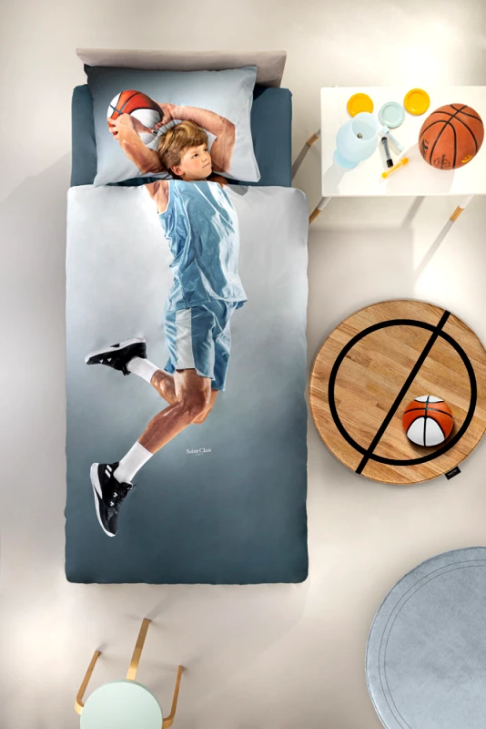 Saint Clair Σετ Παπλωματοθήκη Βαμβακερή Μονή 160x225εκ. Hoop Saint Clair (Ύφασμα: Βαμβάκι 100%) - Saint Clair - 5206480599125