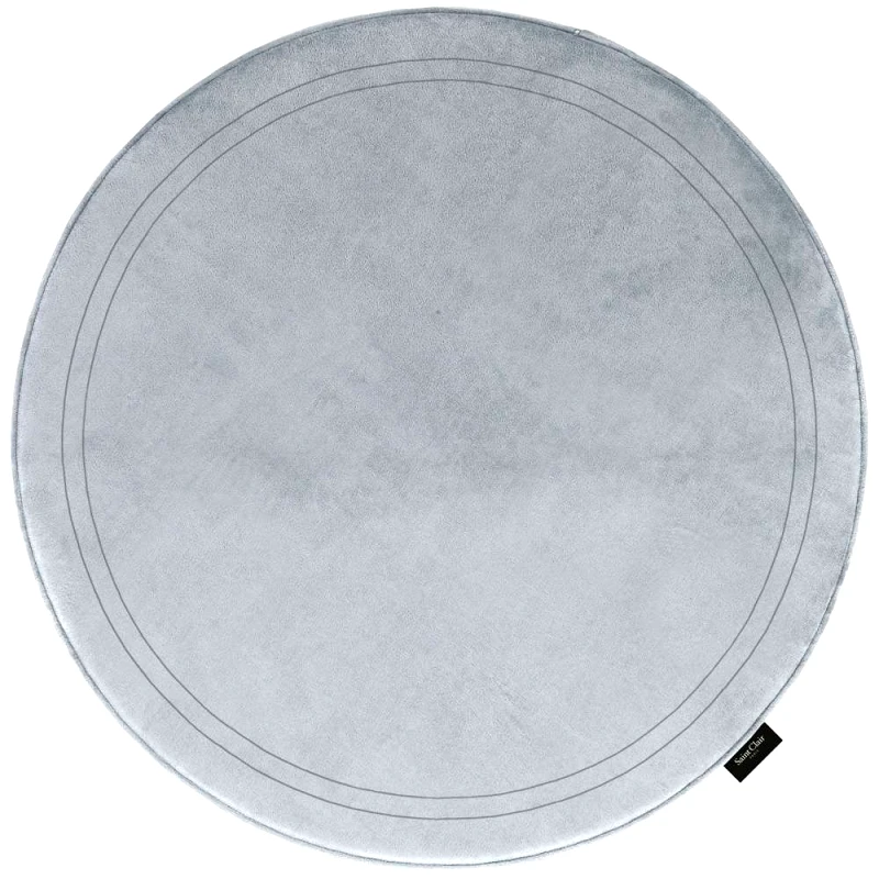 Saint Clair Χαλί Memory Foam Στρογγυλό 100εκ. Softy Silver Saint Clair (Χρώμα: Ασημί ) - Saint Clair - 5206480585449