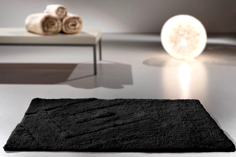 Guy Laroche Ταπέτο Μπάνιου Βαμβακερό Trivia Black 40x60εκ. Guy Laroche (Ύφασμα: Βαμβάκι 100%, Χρώμα: Μαύρο) - Guy Laroche - 5206480515767