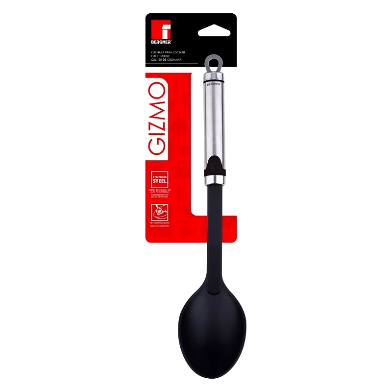 Bergner Κουτάλα Ραγού Ανοξείδωτη-Nylon Gizmo Bergner 33,5εκ. BG00003243 (Υλικό: Ανοξείδωτο) - Bergner - BG00003243