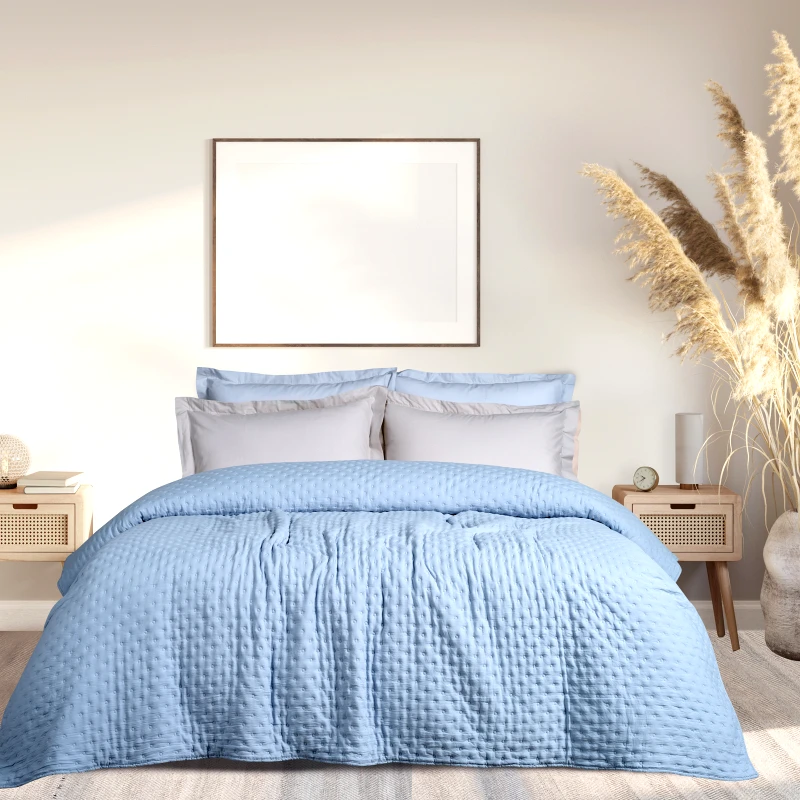 Das Home Κουβερλί Microfibre Υπέρδιπλο 220x240εκ. Happy 9632 Μπλε Das Home (Ύφασμα: Microfiber, Χρώμα: Μπλε, Μέγεθος: Υπέρδιπλα) - Das Home - 402080209632