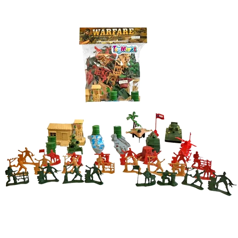 Toy Markt Στρατιωτάκια Warfare Σε Σακουλάκι 25x7x28εκ. Toy Markt 71-3235 - Toy Markt - 71-3235